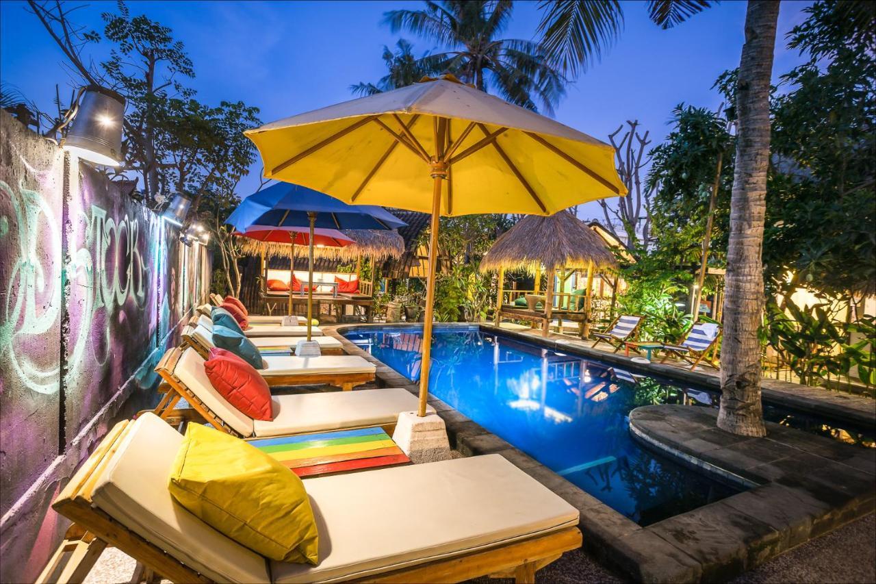 Woodstock Gili - Garden And Bungalows Hotel Gili Trawangan Eksteriør billede